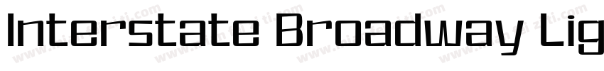 Interstate Broadway Light字体转换